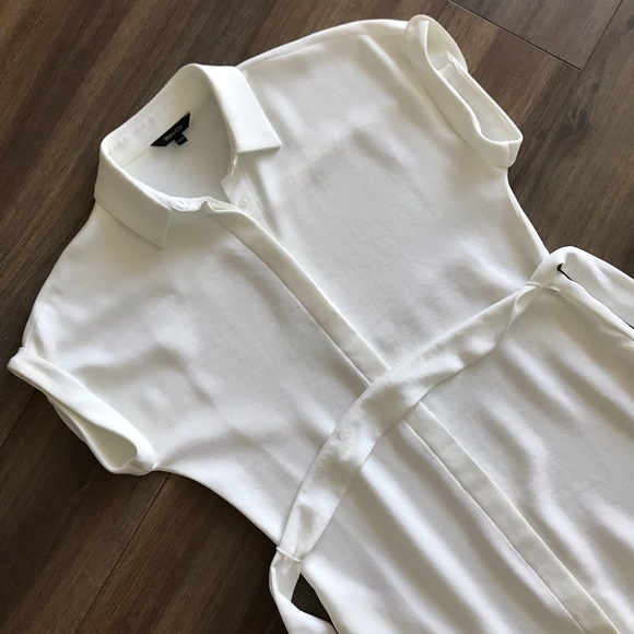 RW & Co Tencel Short-Sleeve Midi Shirtdress - Picture 3 of 5